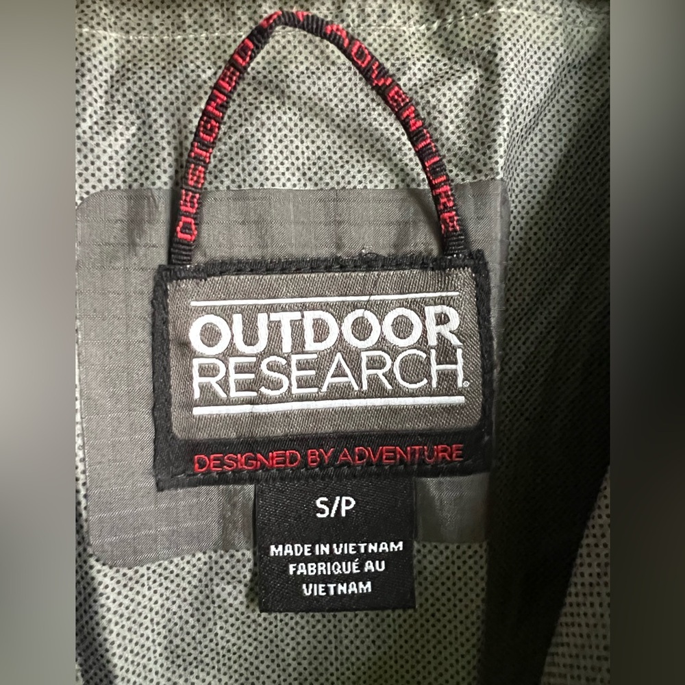 Outdoor Research Helium II Rain Jacket Men’s Small Gray Lightweight Packable - Picture 7 of 14